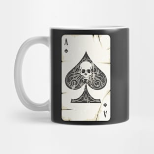 Ace of Spades with skull Mug